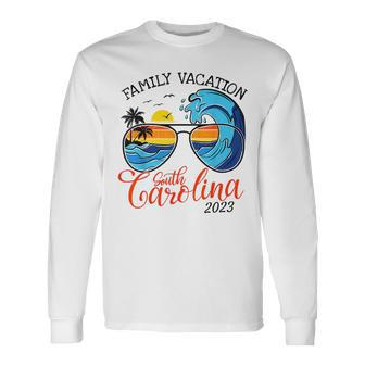 Family Vacay Squad Vacation South Carolina 2023 Vacation Long Sleeve T-Shirt T-Shirt | Mazezy