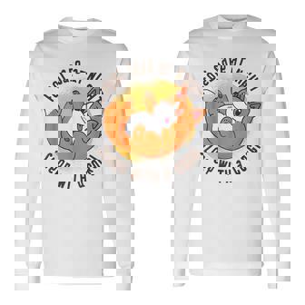 Feel Safe At Night Sleep With A Corgi Cute Dog-Lover Long Sleeve T-Shirt T-Shirt | Mazezy