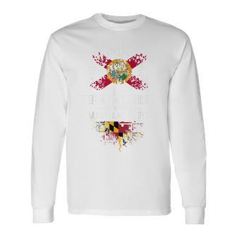 Florida Home Maryland Roots State Tree Flag Love Long Sleeve T-Shirt T-Shirt | Mazezy