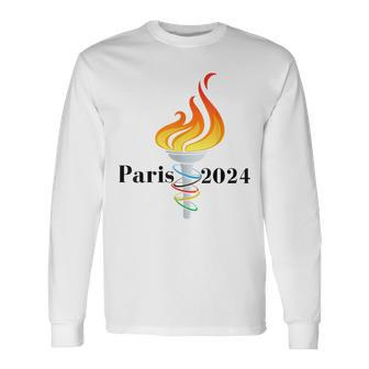 France Paris Games Summer 2024 Sports Medal Supporters Long Sleeve - Seseable