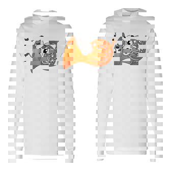 French Horn Cartoon With Musical Notes Long Sleeve T-Shirt T-Shirt | Mazezy