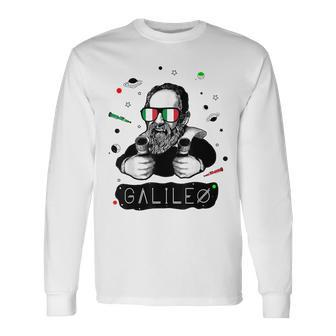 Galileo Meme Italian Science Astronomy Long Sleeve T-Shirt T-Shirt | Mazezy