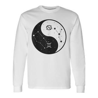Gemini Astrology Birthday Cancer Sign 21 Jun 22 Jul Long Sleeve T-Shirt T-Shirt | Mazezy