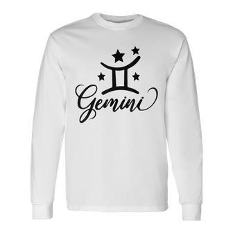 Gemini Born In May June Birthday Gemini Zodiac Long Sleeve T-Shirt | Mazezy