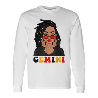 Gemini Girl Locd Woman Zodiac Signs Birthday Girl Long Sleeve T-Shirt | Mazezy