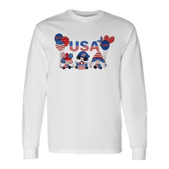 Gnomes 4Th Of July Firework Patriotic Freedom Patriotic Long Sleeve T-Shirt