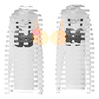 Halloween Coconut Bra Costume Coconut Halloween Long Sleeve - Monsterry