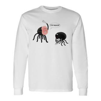 Halloween At The Spider Dad Joke Scary Costume Long Sleeve T-Shirt T-Shirt | Mazezy