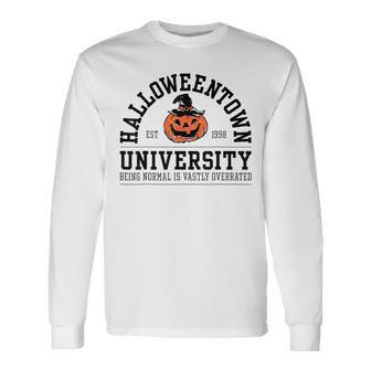 Halloween Town University Est 1998 Pumpkin Halloween Long Sleeve T-Shirt - Monsterry UK