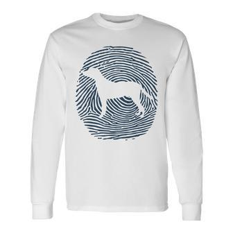 Hamiltonstovare Dna Fingerprint I Dog Hamiltonstovare Long Sleeve T-Shirt | Mazezy