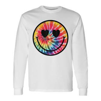Happy Face Tie Dye Smile Face Long Sleeve - Monsterry UK