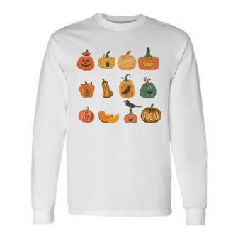 Happy Halloween Pumpkin Cute Collection Happy Halloween Long Sleeve T-Shirt | Mazezy