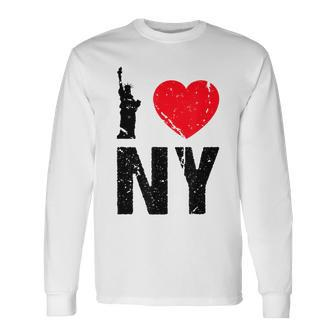 I Heart Love Ny New York City Nyc Long Sleeve T-Shirt | Mazezy CA