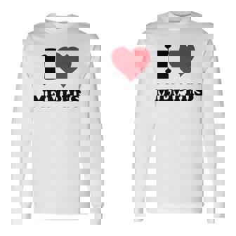 I Heart Memphis First Name I Love Personalized Stuff Long Sleeve T-Shirt | Mazezy