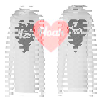 I Heart Noah First Names And Hearts I Love Noah Long Sleeve T-Shirt | Mazezy