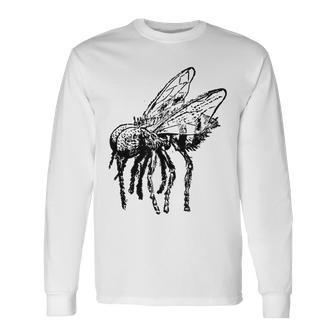 House Fly Fun Vintage Insect Bug Apparel Long Sleeve T-Shirt | Mazezy
