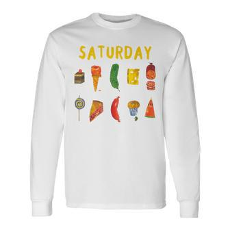 Hungry Caterpillars Saturday Fruit Lover Always Hungry Long Sleeve T-Shirt - Monsterry CA