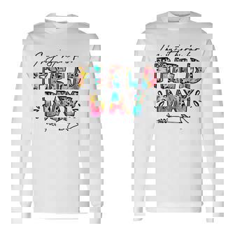 Im Just Here For Field Day Leopard Tie Dye Last Day School  Unisex Long Sleeve