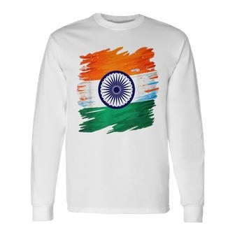 India Independence Day 15 August 1947 Indian Flag Patriotic Long Sleeve - Seseable