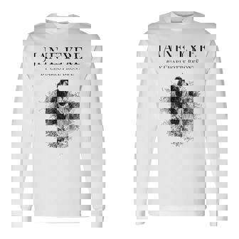 Jane Eyre Charlotte Bronte Cover Title Page Long Sleeve T-Shirt | Mazezy