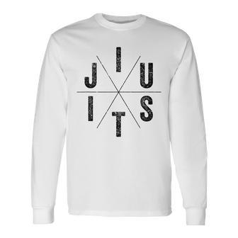 Jiu Jitsu T Apparel Bjj Brazilian Jiu Jitsu Wear Gear Long Sleeve T-Shirt | Mazezy