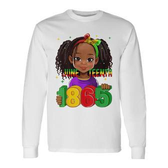 Junenth 1865 Brown Skin African American Girl Kid Toddler Long Sleeve T-Shirt - Thegiftio UK