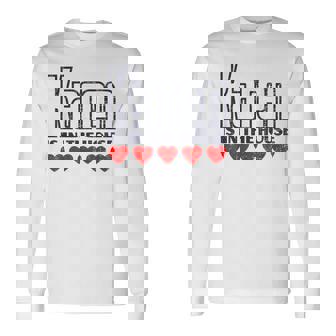 Karen Is In The House Retro Hearts First Name Love Karen Long Sleeve T-Shirt | Mazezy