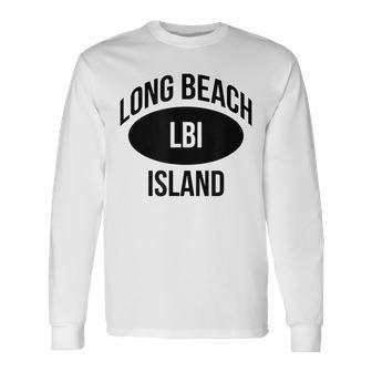 Lbi New Jersey The Shores Long Beach Island Long Sleeve T-Shirt - Thegiftio UK