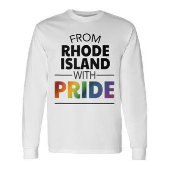 Lgbt Rhode Island Gay Pride Long Sleeve T-Shirt T-Shirt | Mazezy
