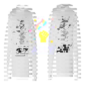 Lgbtq Ally Proud Ally Gay Pride Long Sleeve T-Shirt - Seseable