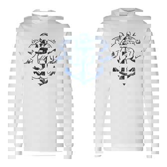 Long Beach Vintage California Anchor Long Sleeve T-Shirt T-Shirt | Mazezy