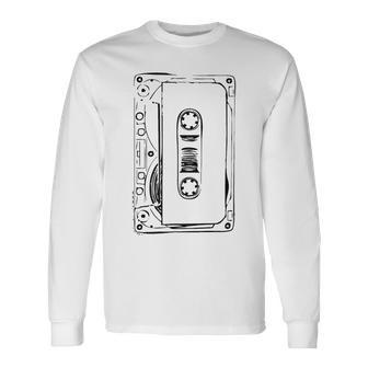 Love Retro Mixtape 80'S Blank Cassette Tape Long Sleeve T-Shirt | Mazezy