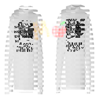 M De Maestra Leopard Apple Red Plain Long Sleeve T-Shirt | Mazezy