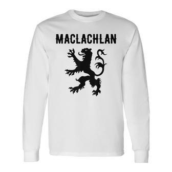 Maclachlan Clan Scottish Name Scotland Heraldry Long Sleeve T-Shirt T-Shirt | Mazezy