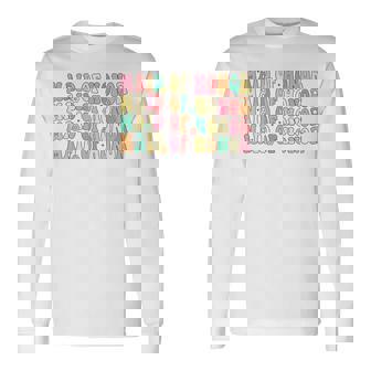 Maid Of Honor Bridesmaid Retro Groovy Bachelorette Party Long Sleeve T-Shirt T-Shirt | Mazezy