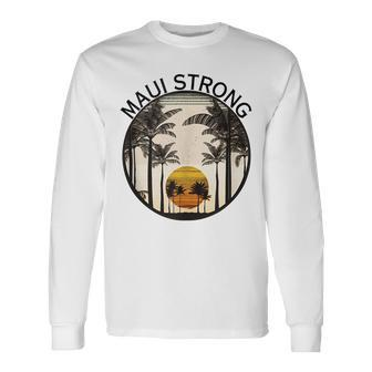 Maui Hawaii Strong Pray For Maui Pray For Lahaina Hawaii Long Sleeve T-Shirt | Mazezy