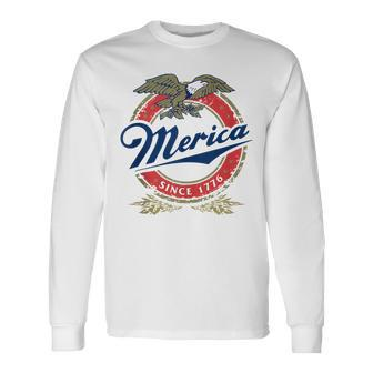 Merica Since 1776 Tank 4Th Of July Merica Since 1776 Long Sleeve T-Shirt - Seseable