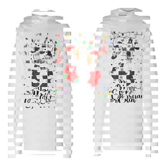 Merry Corgi Christmas Corgi Xmas Party Corgi Long Sleeve T-Shirt - Monsterry