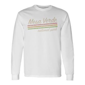 Mesa Verde National Park Retro Vintage Long Sleeve T-Shirt | Mazezy