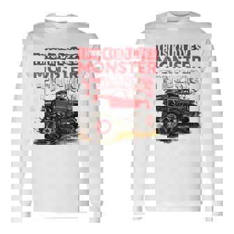 Monster Truck For Boys Girls Monster Truck Lovers Long Sleeve T-Shirt | Mazezy