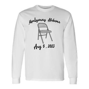 Montgomery Alabama Boat Fight Riverboat Brawl Folding Chair Long Sleeve T-Shirt | Mazezy