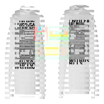 I Have No Idea What This Is 80S 90S Cassette Girls Boys 90S Vintage Long Sleeve T-Shirt | Mazezy