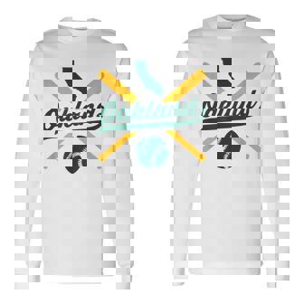 Oakland Baseball Vintage California State Pride Love City Long Sleeve T-Shirt T-Shirt | Mazezy