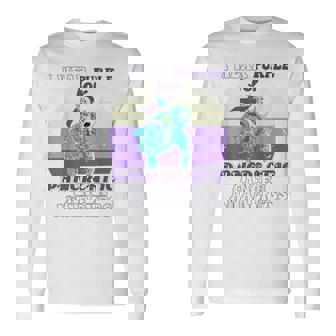 Pancreas Cancer I Wear For Pancreatic Cancer Awareness Long Sleeve T-Shirt | Mazezy