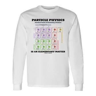 Particle Physics Is An Elementary Matter Standard Model Long Sleeve T-Shirt | Mazezy