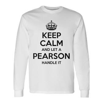 Pearson Surname Tree Birthday Reunion Idea Long Sleeve T-Shirt T-Shirt | Mazezy