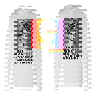 More Pride Less Prejudice Lgbt Pride Month Gay Proud Ally Long Sleeve T-Shirt T-Shirt | Mazezy