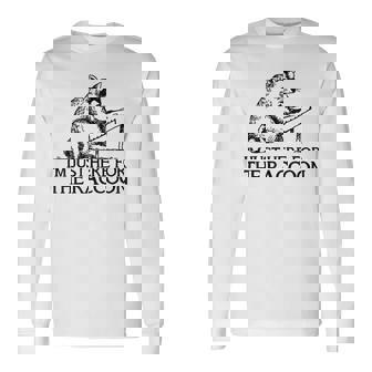 Raccoon & Hammered Dulcimer Long Sleeve T-Shirt | Mazezy