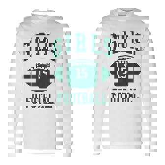 Rachel Green Girls Football Football Long Sleeve T-Shirt | Mazezy