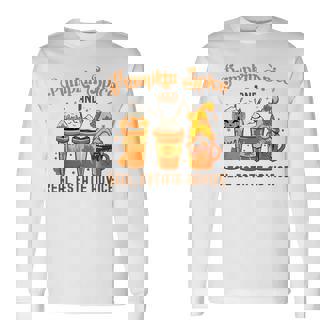Real Estate Halloween Pumpkin Spice And Real Estate Advice Long Sleeve T-Shirt | Mazezy